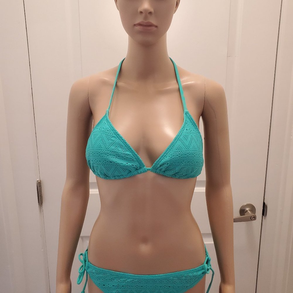 Women's Sexy Swimwear Beachwear Swimsuit Bikini Tie Side Halter Top Push Up 2 Pc